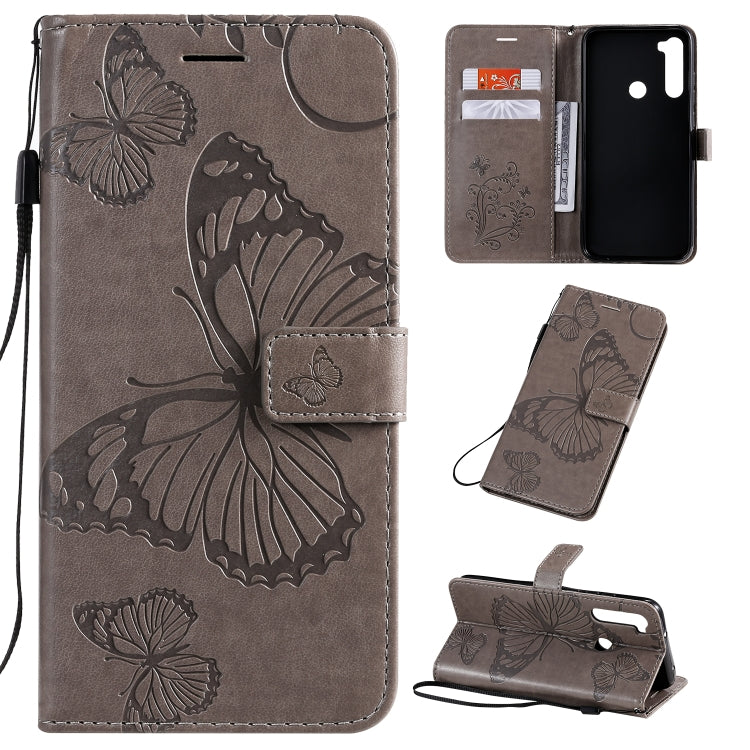 Pressed Printing Butterfly Pattern Horizontal Flip PU Leather Case with Holder & Card Slots & Wallet & Lanyard, For Xiaomi Redmi Note 8T, For  Xiaomi Redmi 8, For Huawei Enjoy 10s