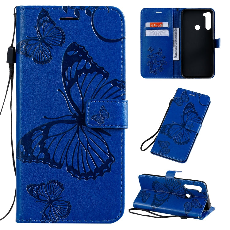 Pressed Printing Butterfly Pattern Horizontal Flip PU Leather Case with Holder & Card Slots & Wallet & Lanyard, For Xiaomi Redmi Note 8T, For  Xiaomi Redmi 8, For Huawei Enjoy 10s