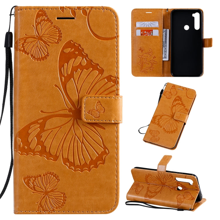 Pressed Printing Butterfly Pattern Horizontal Flip PU Leather Case with Holder & Card Slots & Wallet & Lanyard, For Xiaomi Redmi Note 8T, For  Xiaomi Redmi 8, For Huawei Enjoy 10s