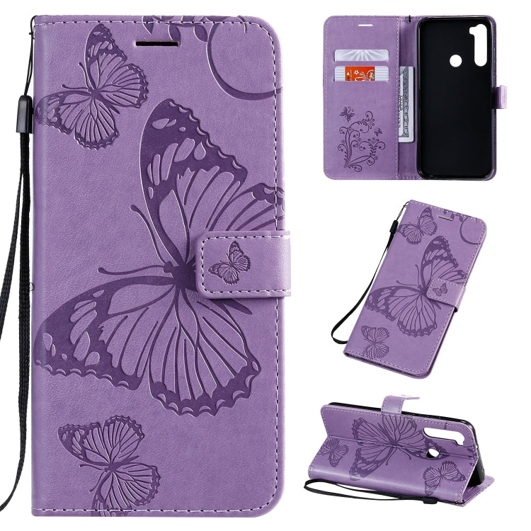 Pressed Printing Butterfly Pattern Horizontal Flip PU Leather Case with Holder & Card Slots & Wallet & Lanyard, For Xiaomi Redmi Note 8T, For  Xiaomi Redmi 8, For Huawei Enjoy 10s