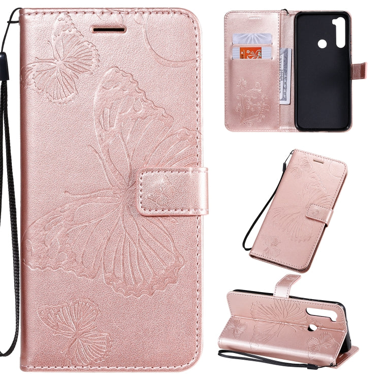 Pressed Printing Butterfly Pattern Horizontal Flip PU Leather Case with Holder & Card Slots & Wallet & Lanyard, For Xiaomi Redmi Note 8T, For  Xiaomi Redmi 8, For Huawei Enjoy 10s