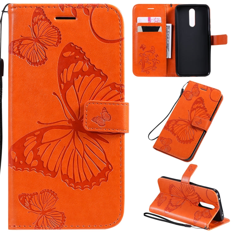 Pressed Printing Butterfly Pattern Horizontal Flip PU Leather Case with Holder & Card Slots & Wallet & Lanyard, For Xiaomi Redmi Note 8T, For  Xiaomi Redmi 8, For Huawei Enjoy 10s