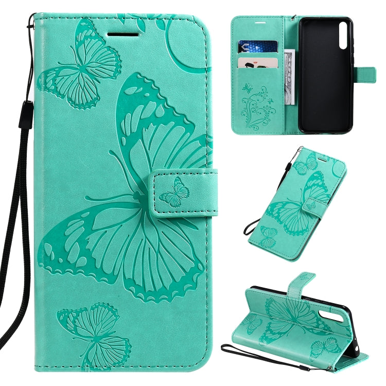 Pressed Printing Butterfly Pattern Horizontal Flip PU Leather Case with Holder & Card Slots & Wallet & Lanyard, For Xiaomi Redmi Note 8T, For  Xiaomi Redmi 8, For Huawei Enjoy 10s
