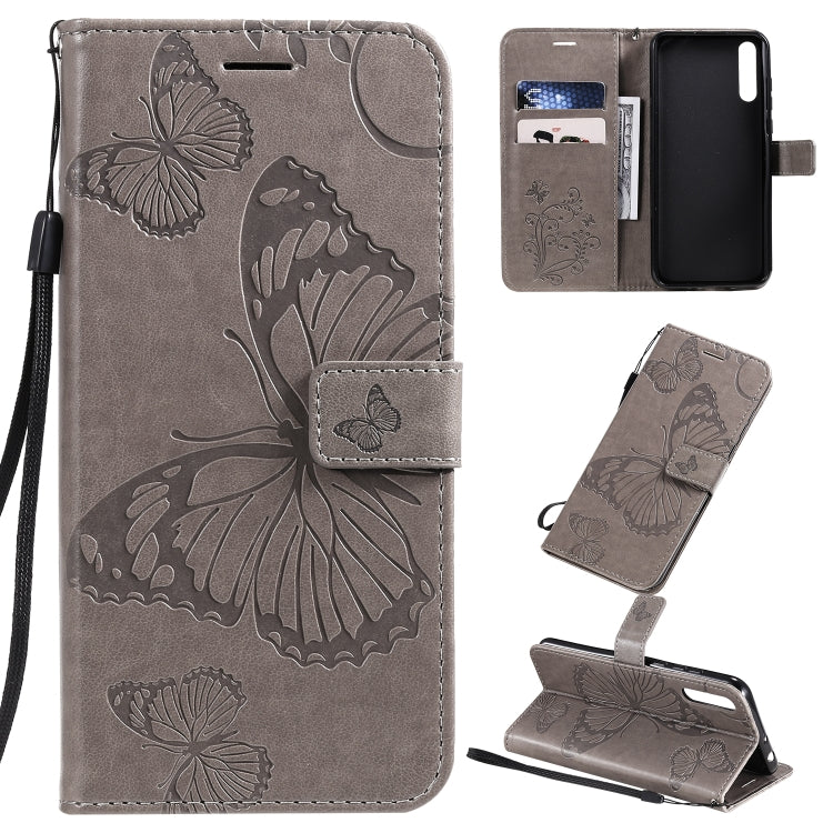 Pressed Printing Butterfly Pattern Horizontal Flip PU Leather Case with Holder & Card Slots & Wallet & Lanyard, For Xiaomi Redmi Note 8T, For  Xiaomi Redmi 8, For Huawei Enjoy 10s