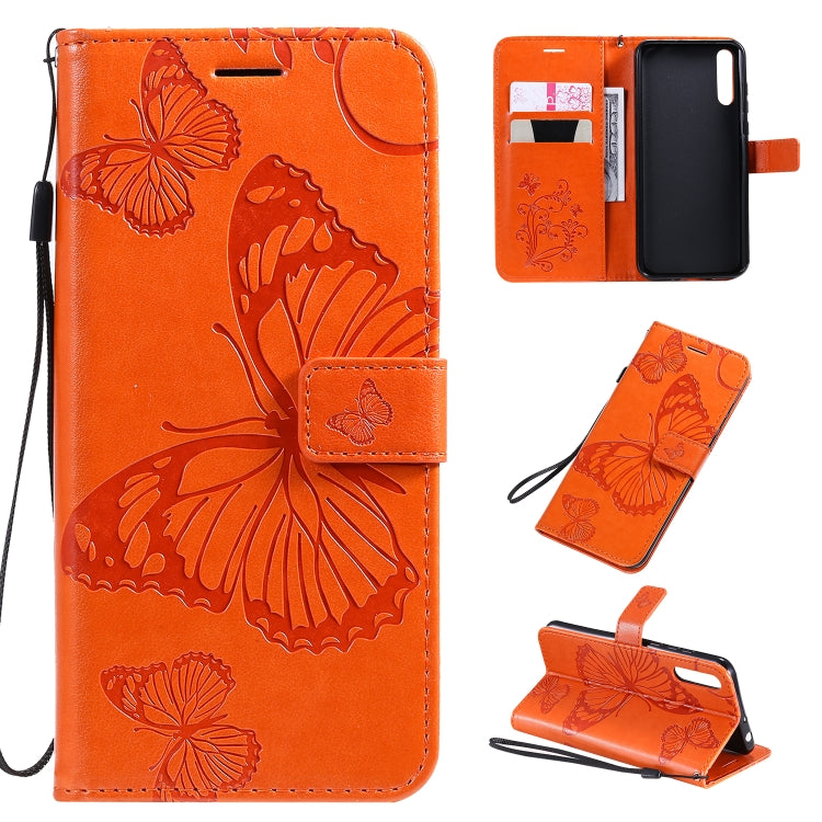 Pressed Printing Butterfly Pattern Horizontal Flip PU Leather Case with Holder & Card Slots & Wallet & Lanyard, For Xiaomi Redmi Note 8T, For  Xiaomi Redmi 8, For Huawei Enjoy 10s
