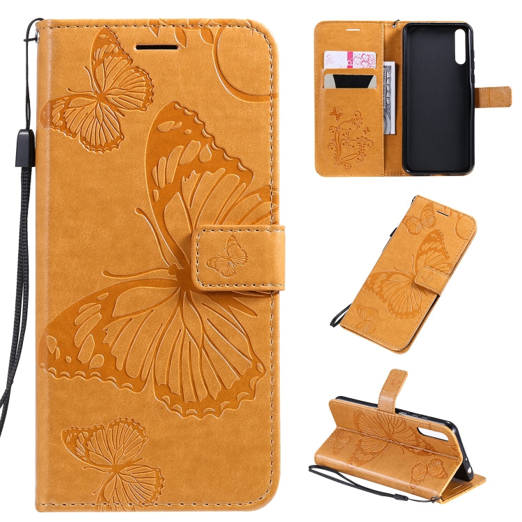 Pressed Printing Butterfly Pattern Horizontal Flip PU Leather Case with Holder & Card Slots & Wallet & Lanyard, For Xiaomi Redmi Note 8T, For  Xiaomi Redmi 8, For Huawei Enjoy 10s