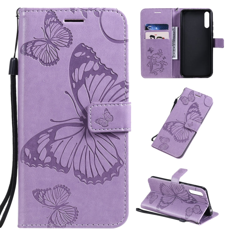 Pressed Printing Butterfly Pattern Horizontal Flip PU Leather Case with Holder & Card Slots & Wallet & Lanyard, For Xiaomi Redmi Note 8T, For  Xiaomi Redmi 8, For Huawei Enjoy 10s