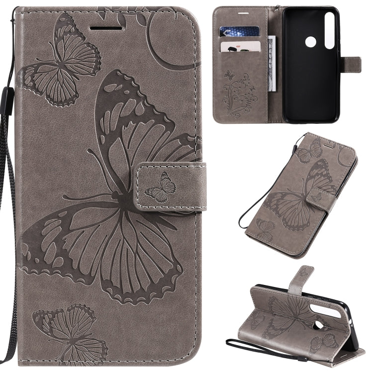 Pressed Printing Butterfly Pattern Horizontal Flip PU Leather Case with Holder & Card Slots & Wallet & Lanyard, For Motorola E6 Play, For Motorola G8 Plus, For Motorola G8 / One Macro