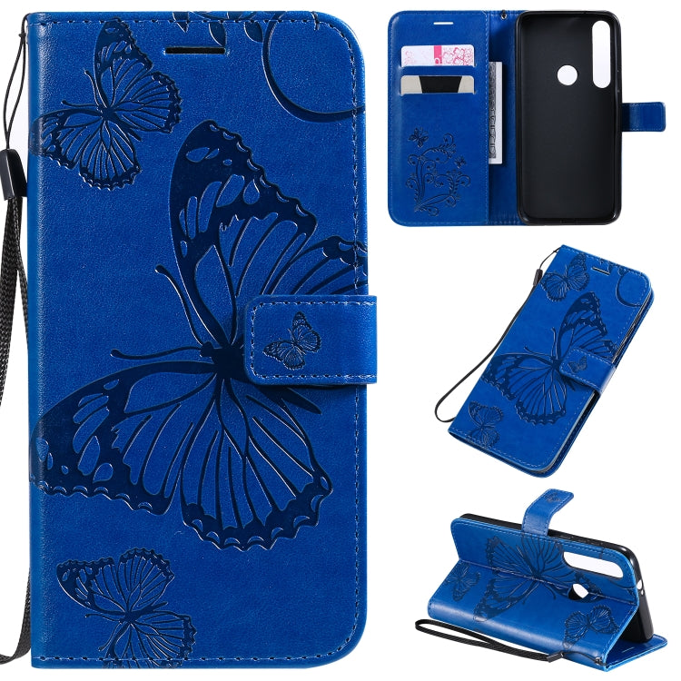 Pressed Printing Butterfly Pattern Horizontal Flip PU Leather Case with Holder & Card Slots & Wallet & Lanyard, For Motorola E6 Play, For Motorola G8 Plus, For Motorola G8 / One Macro