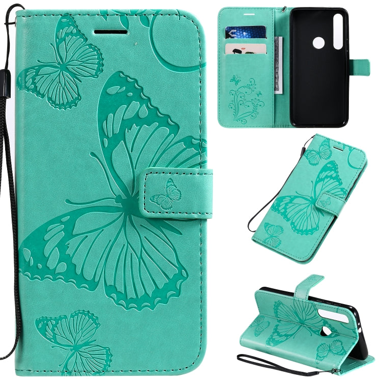 Pressed Printing Butterfly Pattern Horizontal Flip PU Leather Case with Holder & Card Slots & Wallet & Lanyard, For Motorola E6 Play, For Motorola G8 Plus, For Motorola G8 / One Macro