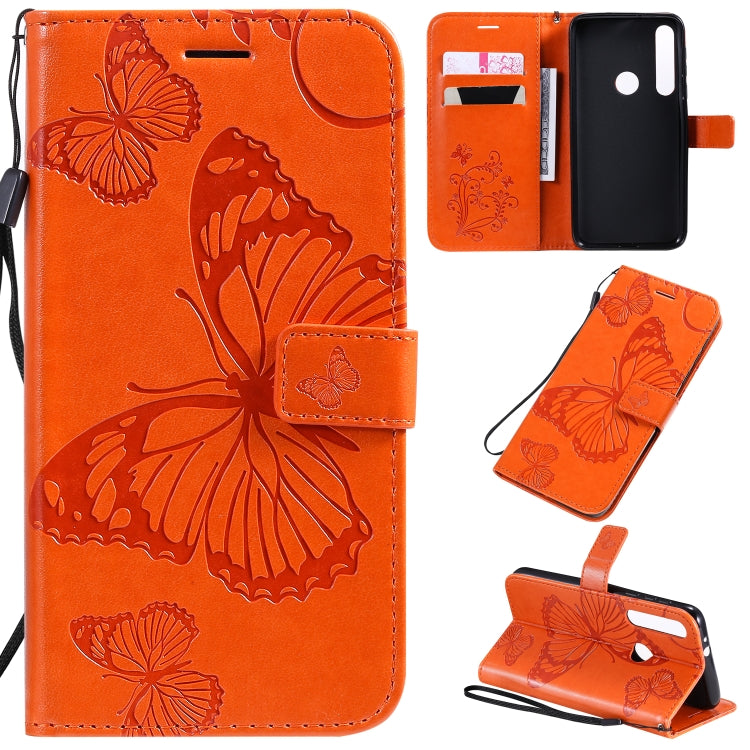 Pressed Printing Butterfly Pattern Horizontal Flip PU Leather Case with Holder & Card Slots & Wallet & Lanyard, For Motorola E6 Play, For Motorola G8 Plus, For Motorola G8 / One Macro