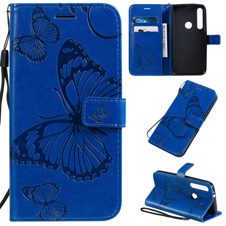Pressed Printing Butterfly Pattern Horizontal Flip PU Leather Case with Holder & Card Slots & Wallet & Lanyard, For Motorola E6 Play, For Motorola G8 Plus, For Motorola G8 / One Macro