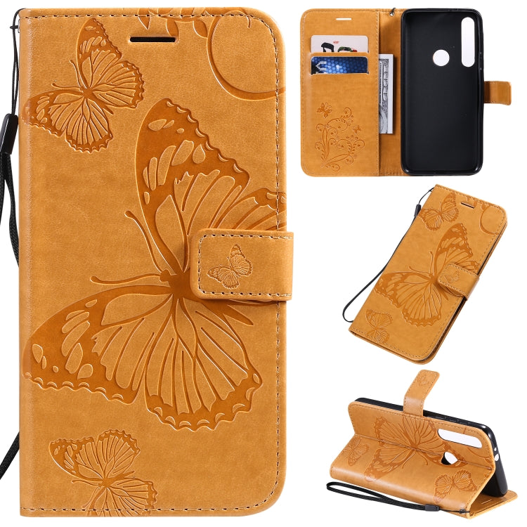 Pressed Printing Butterfly Pattern Horizontal Flip PU Leather Case with Holder & Card Slots & Wallet & Lanyard, For Motorola E6 Play, For Motorola G8 Plus, For Motorola G8 / One Macro