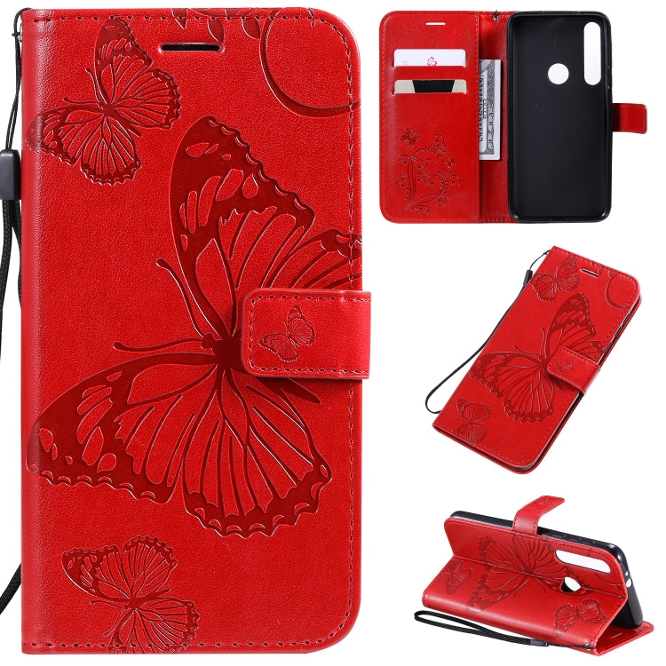 Pressed Printing Butterfly Pattern Horizontal Flip PU Leather Case with Holder & Card Slots & Wallet & Lanyard, For Motorola E6 Play, For Motorola G8 Plus, For Motorola G8 / One Macro