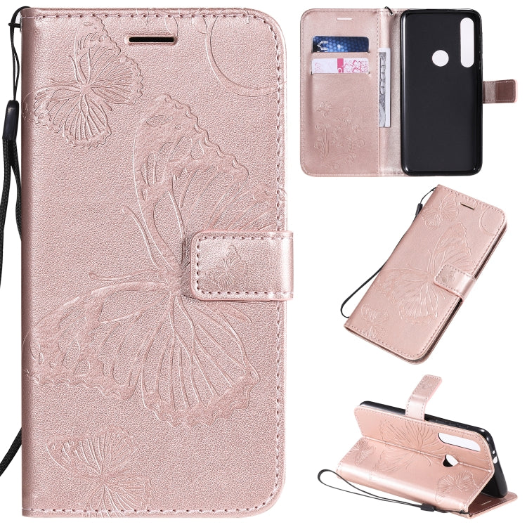 Pressed Printing Butterfly Pattern Horizontal Flip PU Leather Case with Holder & Card Slots & Wallet & Lanyard, For Motorola E6 Play, For Motorola G8 Plus, For Motorola G8 / One Macro