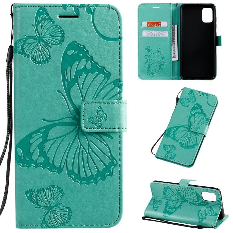 Pressed Printing Butterfly Pattern Horizontal Flip PU Leather Case with Holder & Card Slots & Wallet & Lanyard, For Galaxy A51, For Galaxy A71, For Galaxy S20+