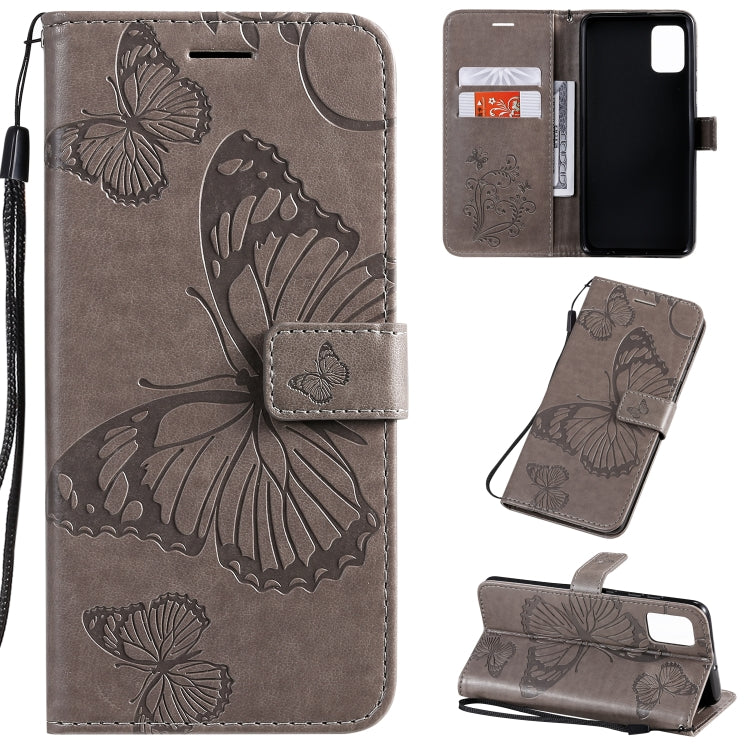 Pressed Printing Butterfly Pattern Horizontal Flip PU Leather Case with Holder & Card Slots & Wallet & Lanyard, For Galaxy A51, For Galaxy A71, For Galaxy S20+