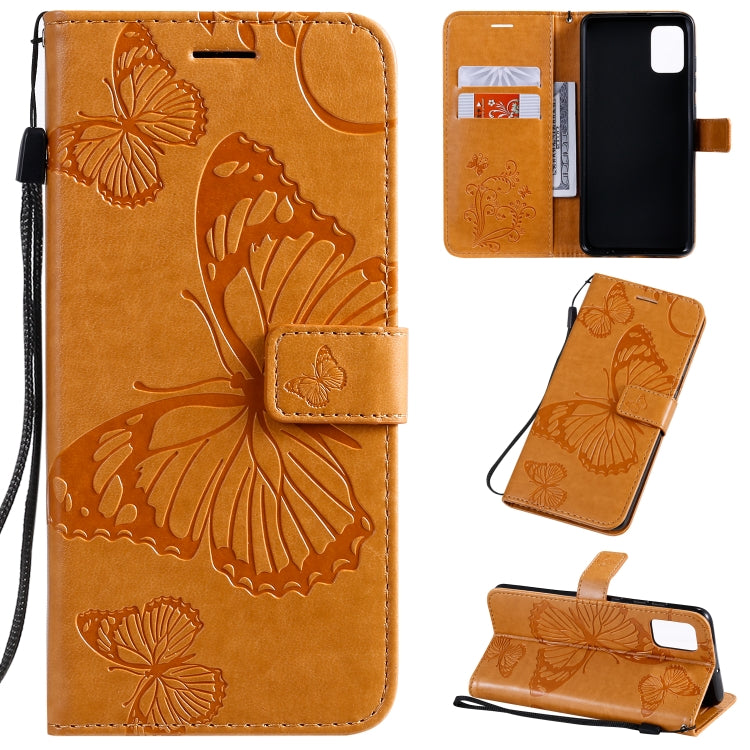 Pressed Printing Butterfly Pattern Horizontal Flip PU Leather Case with Holder & Card Slots & Wallet & Lanyard, For Galaxy A51, For Galaxy A71, For Galaxy S20+