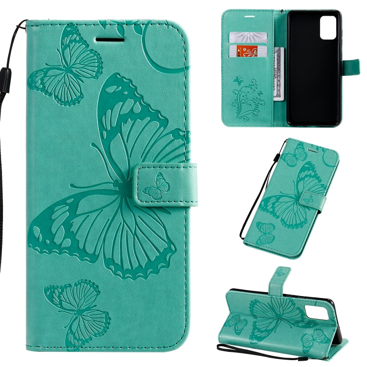 Pressed Printing Butterfly Pattern Horizontal Flip PU Leather Case with Holder & Card Slots & Wallet & Lanyard, For Galaxy A51, For Galaxy A71, For Galaxy S20+