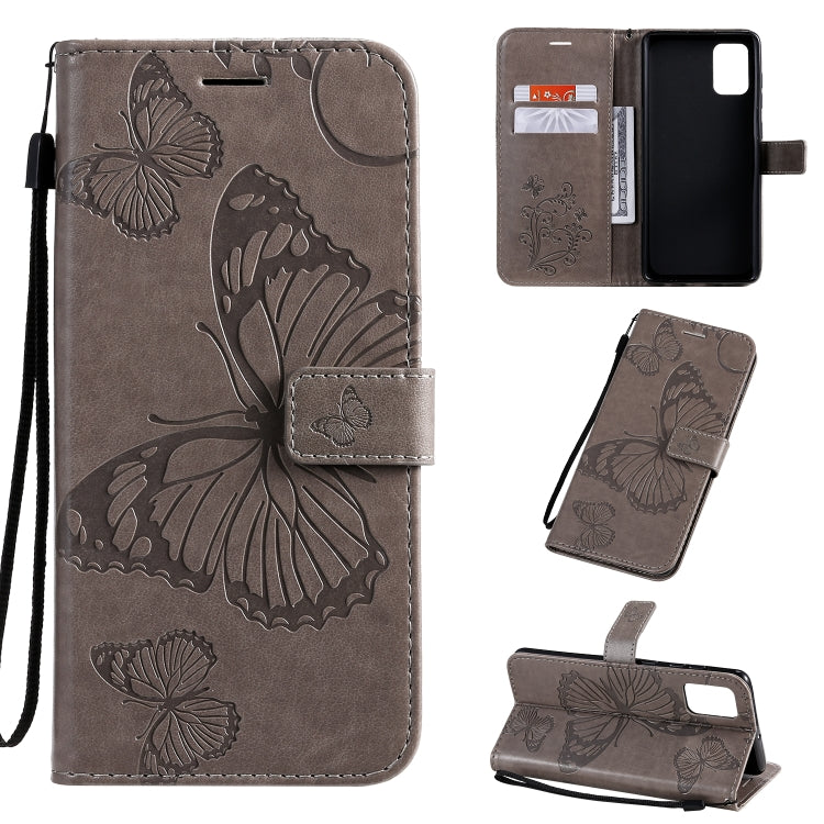Pressed Printing Butterfly Pattern Horizontal Flip PU Leather Case with Holder & Card Slots & Wallet & Lanyard, For Galaxy A51, For Galaxy A71, For Galaxy S20+