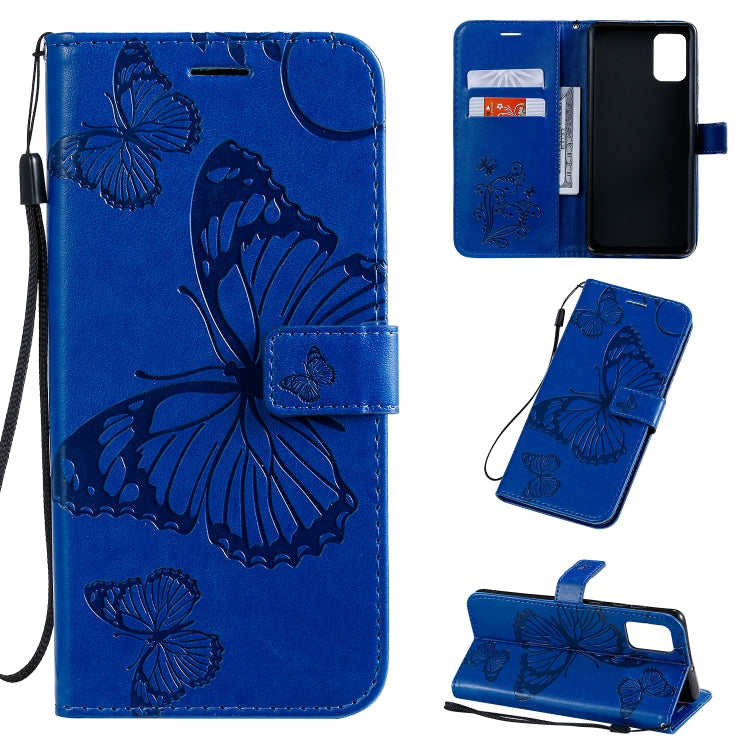 Pressed Printing Butterfly Pattern Horizontal Flip PU Leather Case with Holder & Card Slots & Wallet & Lanyard, For Galaxy A51, For Galaxy A71, For Galaxy S20+