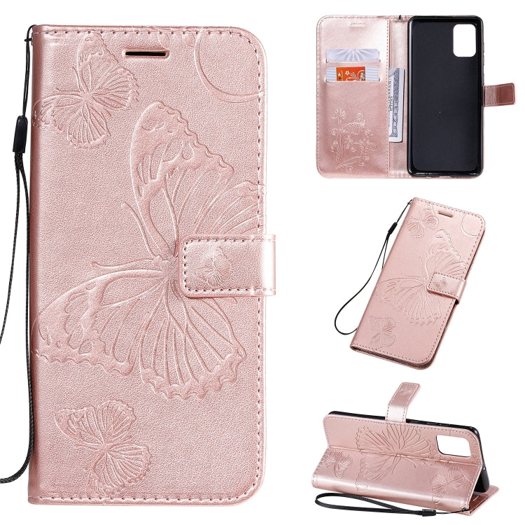 Pressed Printing Butterfly Pattern Horizontal Flip PU Leather Case with Holder & Card Slots & Wallet & Lanyard, For Galaxy A51, For Galaxy A71, For Galaxy S20+