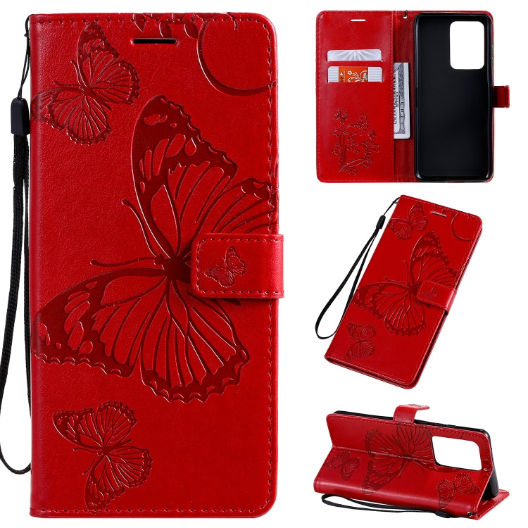Pressed Printing Butterfly Pattern Horizontal Flip PU Leather Case with Holder & Card Slots & Wallet & Lanyard, For Galaxy A51, For Galaxy A71, For Galaxy S20+