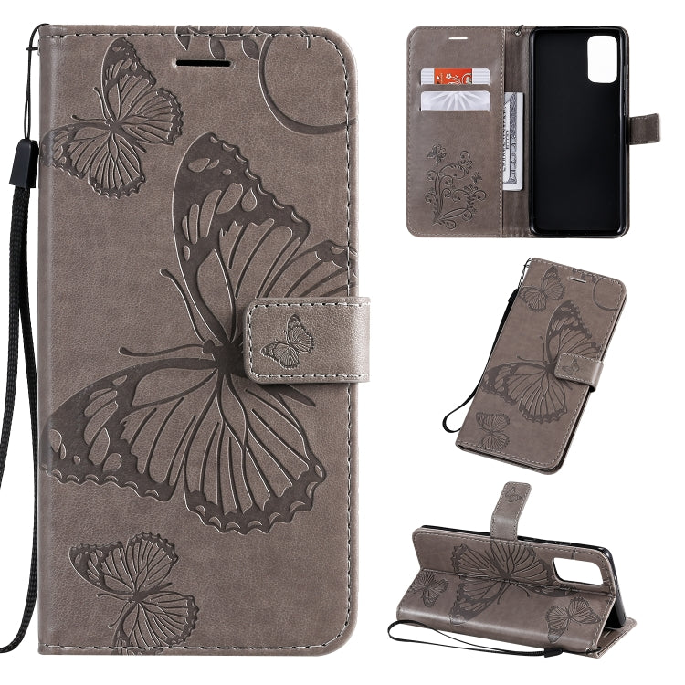 Pressed Printing Butterfly Pattern Horizontal Flip PU Leather Case with Holder & Card Slots & Wallet & Lanyard, For Galaxy S20 Ultra, For Galaxy S20