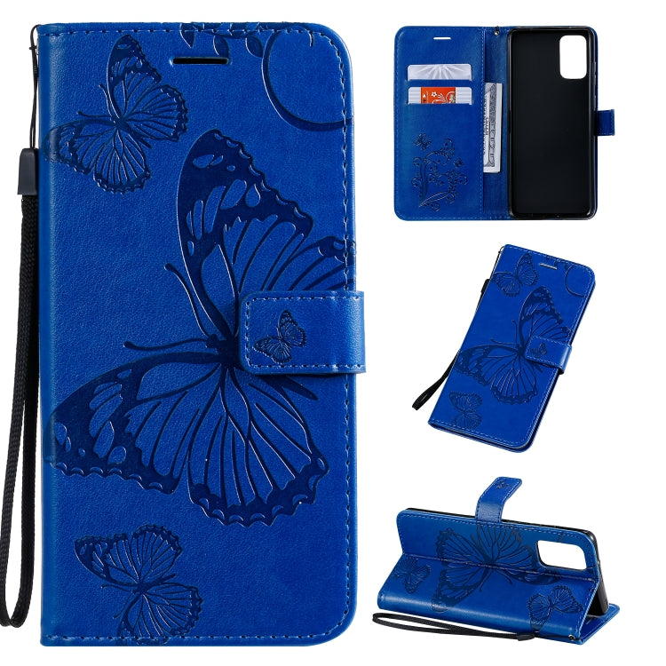 Pressed Printing Butterfly Pattern Horizontal Flip PU Leather Case with Holder & Card Slots & Wallet & Lanyard, For Galaxy S20 Ultra, For Galaxy S20