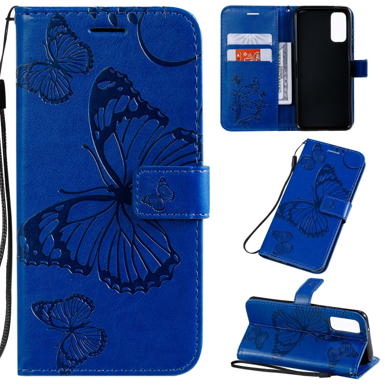 Pressed Printing Butterfly Pattern Horizontal Flip PU Leather Case with Holder & Card Slots & Wallet & Lanyard, For Galaxy S20 Ultra, For Galaxy S20