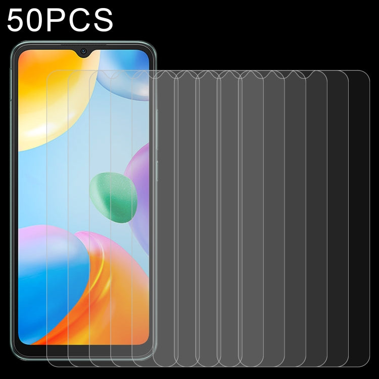 50 PCS 0.26mm 9H 2.5D Tempered Glass Film