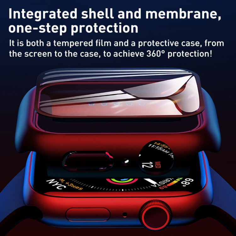 ROCK 2 in 1 PC Frame + Film Protector Case For  Apple Watch Series, 6 & SE & 5 & 4 44mm, 3 & 2 & 1 42mm, 6 & SE & 5 & 4 40mm, 3 & 2 & 1 38mm