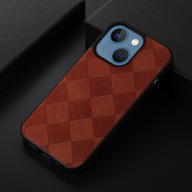 Weave Plaid PU Phone Case, For iPhone 13 mini, For iPhone 12 mini, For iPhone 12 / 12 Pro, For iPhone 12 Pro Max