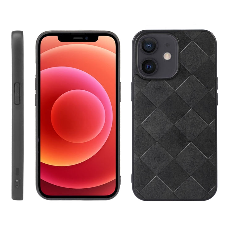Weave Plaid PU Phone Case, For iPhone 13 mini, For iPhone 12 mini, For iPhone 12 / 12 Pro, For iPhone 12 Pro Max