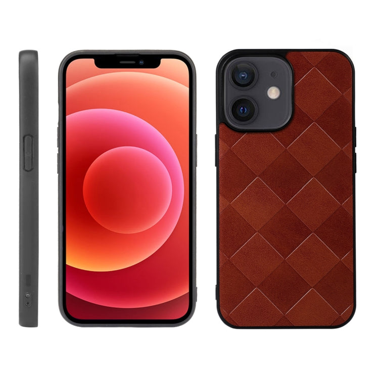 Weave Plaid PU Phone Case, For iPhone 13 mini, For iPhone 12 mini, For iPhone 12 / 12 Pro, For iPhone 12 Pro Max