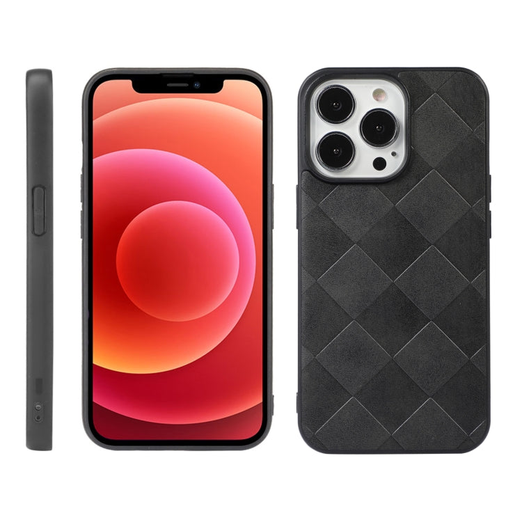 Weave Plaid PU Phone Case, For iPhone 13 mini, For iPhone 12 mini, For iPhone 12 / 12 Pro, For iPhone 12 Pro Max