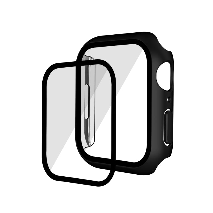 Electroplating Matte All-inclusive PC + Tempered Glass Watch Case, For Apple Watch Series 9 / 8 / 7 41mm, For Apple Watch Series 9 / 8 / 7 45mm