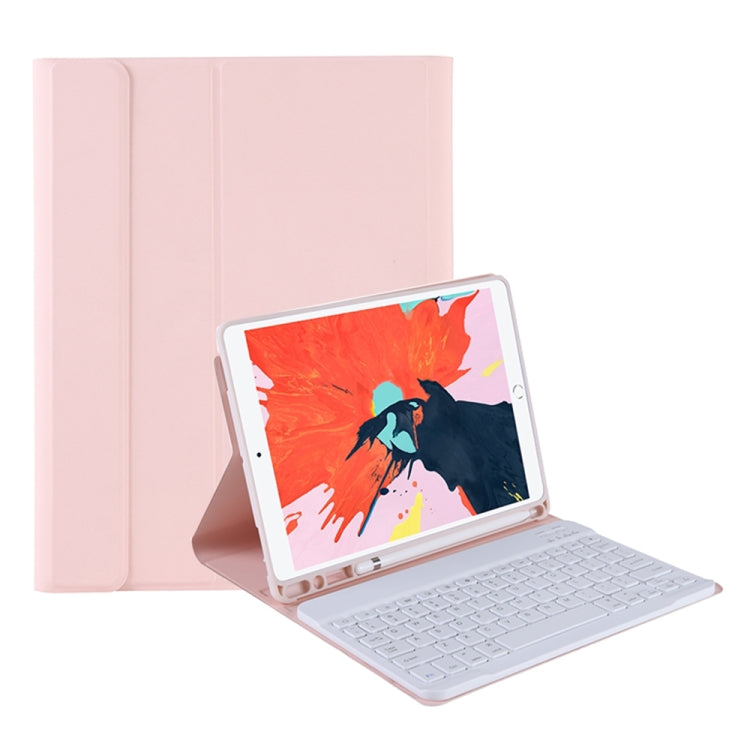 T098B Candy Color Skin Feel Texture Bluetooth Keyboard Leather Case with Pen Holder, T098B, for iPad Air 11 2024 / 2025 / Air 4 10.9 2020 / Air 5 10.9 2022