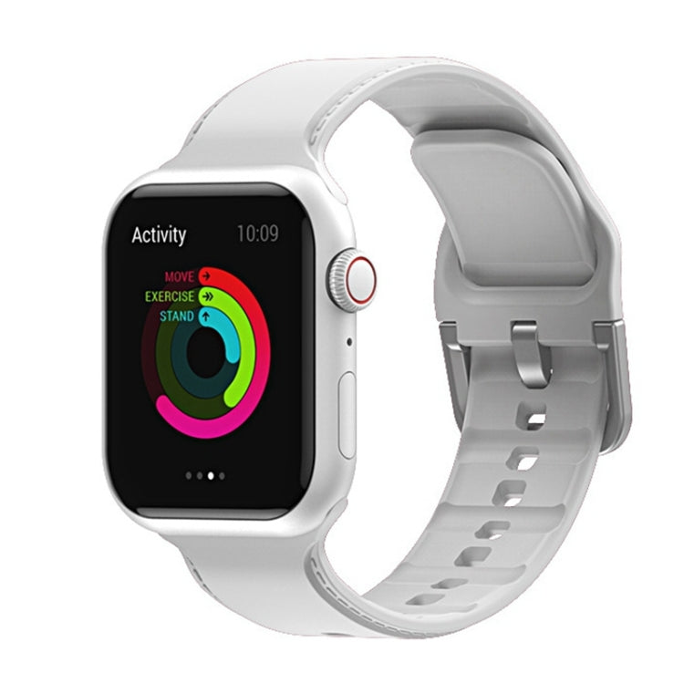 Silicone Stitching Watchband For Apple Watch Series, 7 41mm / 6&SE&5&4 40mm / 3&2&1 38mm