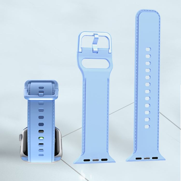 Silicone Stitching Watchband For Apple Watch Series, 7 41mm / 6&SE&5&4 40mm / 3&2&1 38mm