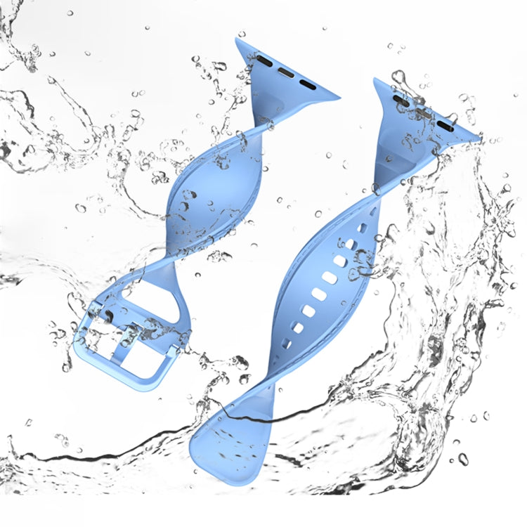 Silicone Stitching Watchband For Apple Watch Series, 7 45mm / 6&SE&5&4 44mm / 3&2&1 42mm