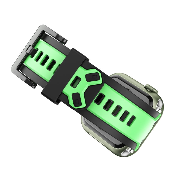 Two-Color Silicone Watchband For Apple Watch Series, 7 41mm / 6&SE&5&4 40mm / 3&2&1 38mm, 7 45mm / 6&SE&5&4 44mm / 3&2&1 42mm