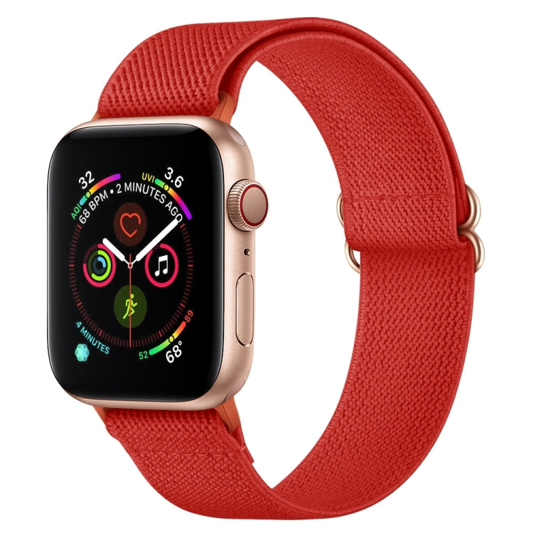 Polyester Nylon Watchband For Apple Watch Series, 7 45mm / 6&SE&5&4 44mm / 3&2&1 42mm