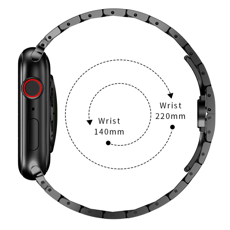 Steel Watchband For Apple Watch Series, For Apple Watch Series 9&8&7 41mm, For Apple Watch Ultra 49mm&Watch Ultra 2 49mm, 7 41mm / 6&SE&5&4 40mm / 3&2&1 38mm, 7 45mm / 6&SE&5&4 44mm / 3&2&1 42mm