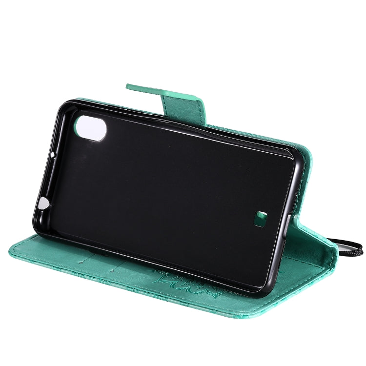 Pressed Printing Sunflower Pattern Horizontal Flip PU Leather Case with Holder & Card Slots & Wallet & Lanyard, For LG K20 (2019), For LG K30 (2019), For LG K40S