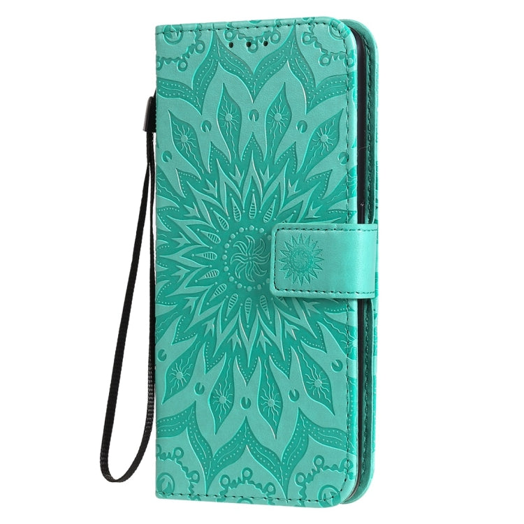 Pressed Printing Sunflower Pattern Horizontal Flip PU Leather Case with Holder & Card Slots & Wallet & Lanyard, For OPPO A9 2020 / A5 2020, For OPPO A7 / A5s, For Vivo V11i
