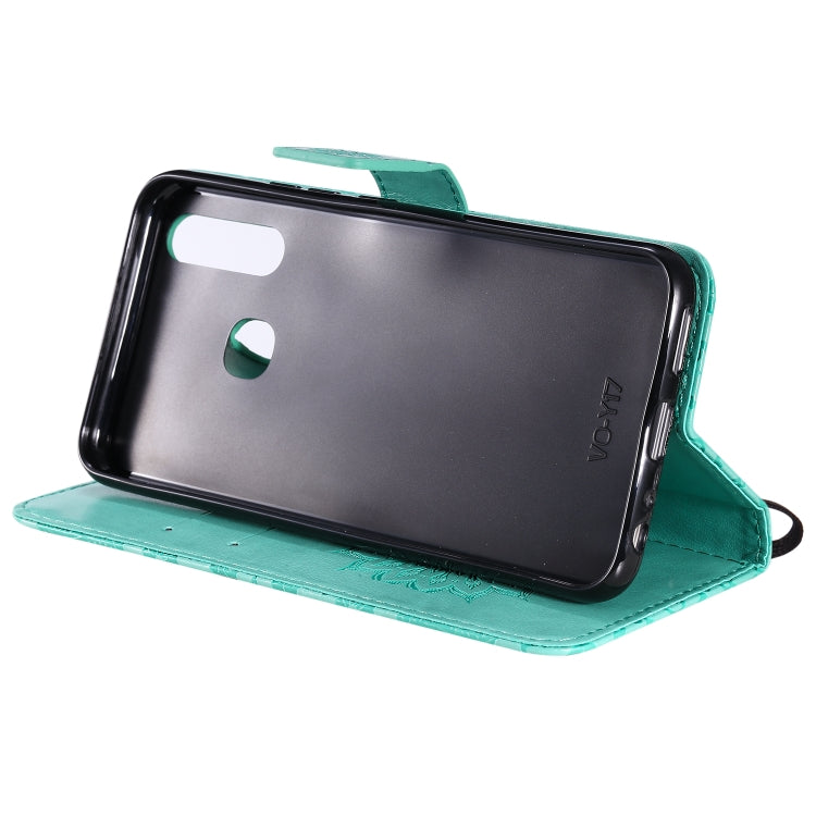 Pressed Printing Sunflower Pattern Horizontal Flip PU Leather Case with Holder & Card Slots & Wallet & Lanyard, For Vivo Y15 / Y17, For Huawei Enjoy 10S, For Xiaomi Redmi 8