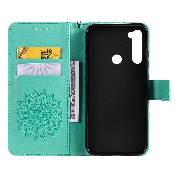Pressed Printing Sunflower Pattern Horizontal Flip PU Leather Case with Holder & Card Slots & Wallet & Lanyard, Xiaomi Redmi Note 8T, For Xiaomi Mi CC9 Pro / Mi Note 10, For Motorola MOTO E6 Play