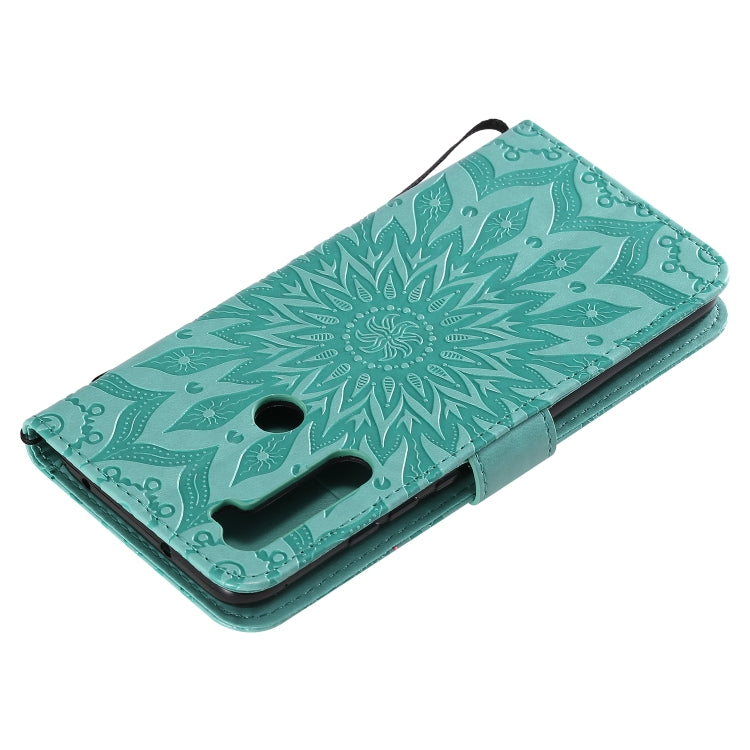 Pressed Printing Sunflower Pattern Horizontal Flip PU Leather Case with Holder & Card Slots & Wallet & Lanyard, Xiaomi Redmi Note 8T, For Motorola MOTO E6 Play, For Motorola MOTO One