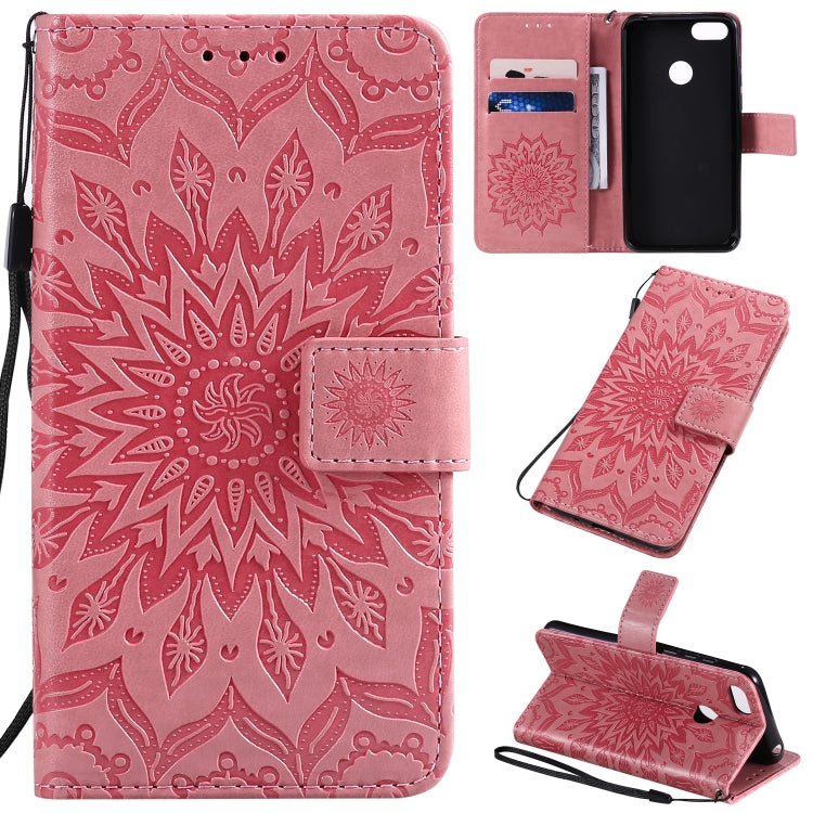 Pressed Printing Sunflower Pattern Horizontal Flip PU Leather Case with Holder & Card Slots & Wallet & Lanyard, Xiaomi Redmi Note 8T, For Xiaomi Mi CC9 Pro / Mi Note 10, For Motorola MOTO E6 Play